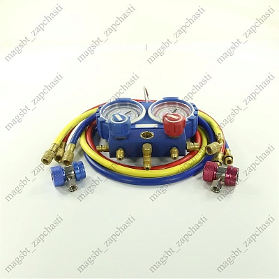 Manifold 2 vent R134 90cm glass suitcase + vent HA/LA VALUE