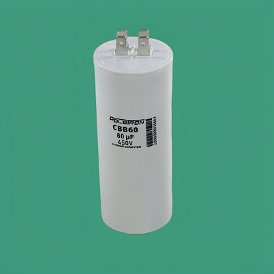 Capacitor CBB60 80 µF 450V plastic Capacitor CBB60 80 µF 450V plastic