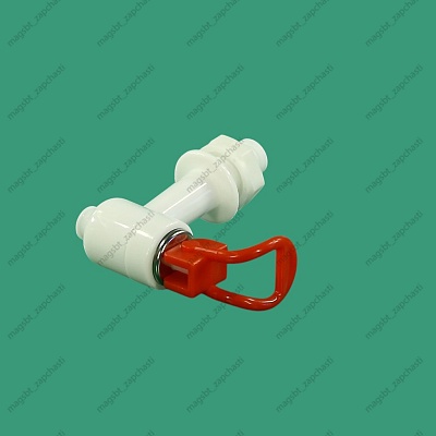Cooler tap hot water external thread with nut red