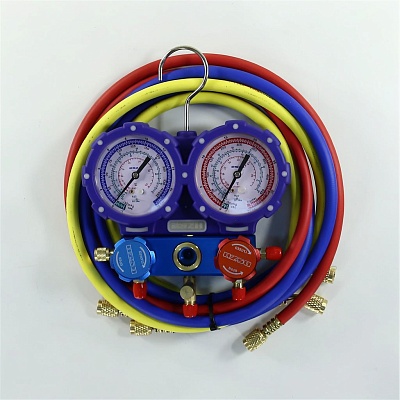 Коллектор 2 вент R22/134/404 стекло 80мм, 3 шланга 150см WK-C6001B Коллектор 2 вент R22/134/404 стекло 80мм, 3 шланга 150см WK-C6001B