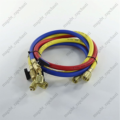 Filling hose 90 cm 5/16 800-4000 Psi 3pcs valve R410 FC Filling hose 90 cm 5/16 800-4000 Psi 3pcs valve R410 FC