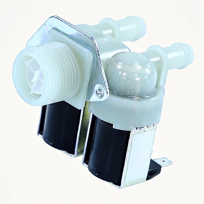 *Washing machine solenoid inlet valve 2 180° Ø12 mm terminals 220 V VS1007