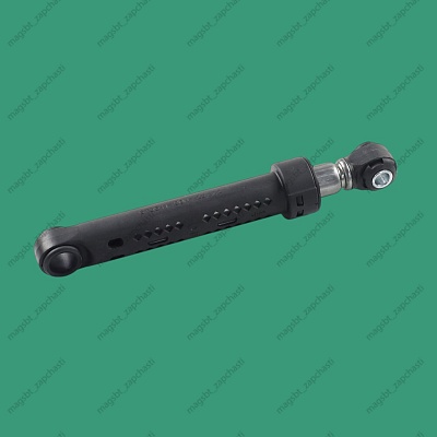 Shock absorber 90N L165-255mm Ø8/13mm Bosch Siemens 673541 660865 round. The bushing is metal on one side and plastic on the other. Shock absorbers are designed to dampen vibrations of the tank during washing and especially during the spinning stage. Shock abso