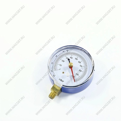 Pressure vacuum gauge BC-VG Ø80mm 1/8" NPT, 0-1000 mBar with valve Pressure vacuum gauge BC-VG Ø80mm 1/8" NPT, 0-1000 mBar with valve