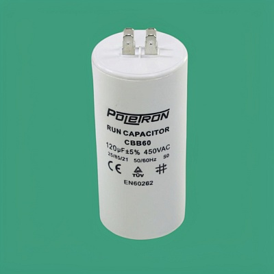 Конденсатор CBB60 120 мкф 450V пластик Конденсатор CBB60 120 мкф 450V пластик