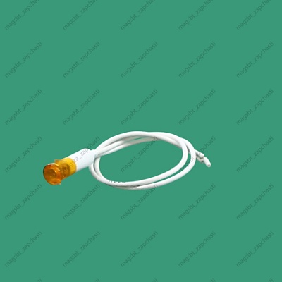 Лампа индикаторная оранжевая 220V без провода 