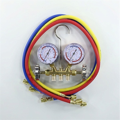 Manifold 2 valves R12/22/134/404 90 cm FC Manifold 2 valves R12/22/134/404 90 cm FC
