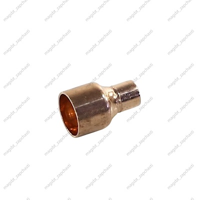 Coupling copper Ø 1/2 x 1/4 Coupling copper Ø 1/2 x 1/4