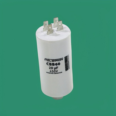 Конденсатор CBB60 20 мкф 450V пластик Конденсатор CBB60 20 мкф 450V пластик