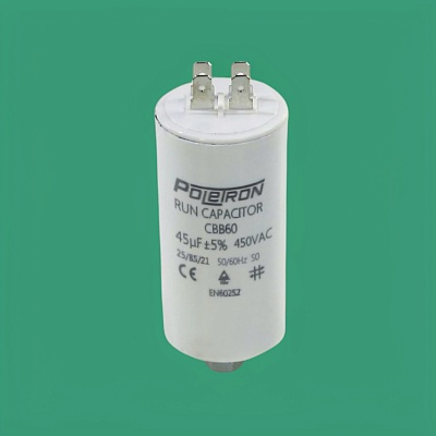 Конденсатор CBB60 45 мкф 450V пластик Конденсатор CBB60 45 мкф 450V пластик