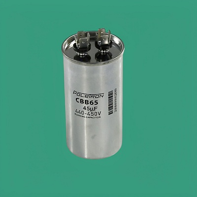 Конденсатор CBB65 45 мкф 440-450V металл Конденсатор CBB65 45 мкф 440-450V металл