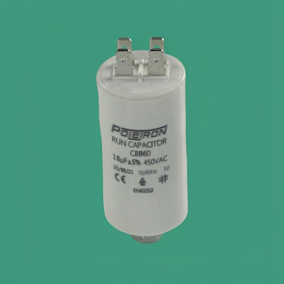 Capacitor CBB60 18 µF 450 V plastic Capacitor CBB60 18 µF 450 V plastic