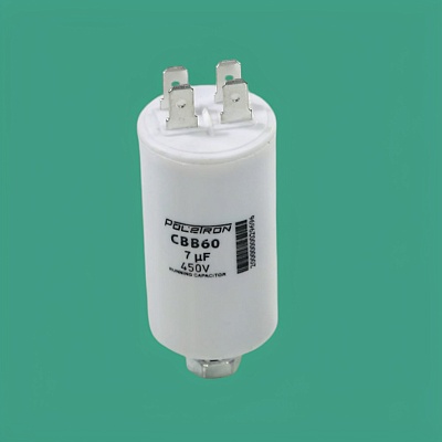 Конденсатор CBB60 7 мкф 450V пластик Конденсатор CBB60 7 мкф 450V пластик