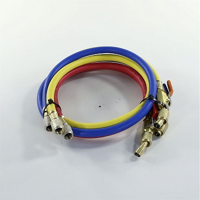 Filling hose 90 cm 1/4 500-2500 Psi 3pcs valve FC Filling hose 90 cm 1/4 500-2500 Psi 3pcs valve FC