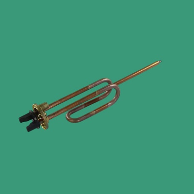 Tubular electric water heater 1200W 220V Ø48mm anode M6 L270mm E-RCAP cooper POLETRON Tubular electric water heater 1200W 220V Ø48mm anode M6 L270mm E-RCAP cooper POLETRON