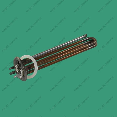 Heating element in/n 1000W 500+500 220V Ø64mm L240mm anode M4 with gasket