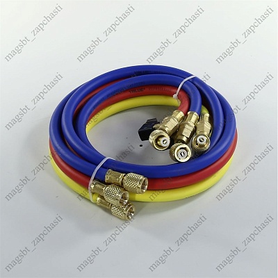 Filling hose 150 cm 5/16 800-4000 Psi 3pcs valve R410 Value Filling hose 150 cm 5/16 800-4000 Psi 3pcs valve R410 Value
