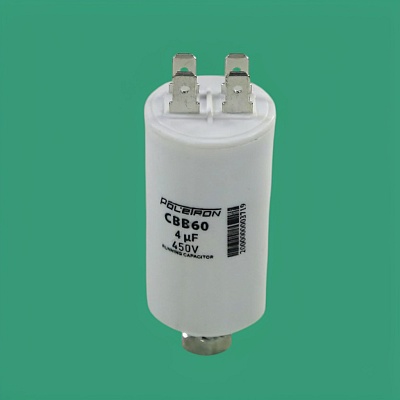 Конденсатор CBB60 4 мкф 450V пластик Конденсатор CBB60 4 мкф 450V пластик