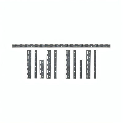PVC curtain fasteners 200mm 1m comb + 5 hangers