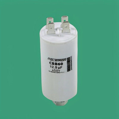 Capacitor CBB60 12,5 µF 450V plastic Capacitor CBB60 12,5 µF 450V plastic