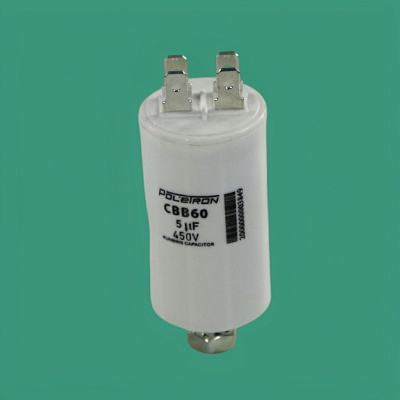 Конденсатор CBB60 5 мкф 450V пластик Конденсатор CBB60 5 мкф 450V пластик