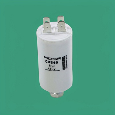 Конденсатор CBB60 6 мкф 450V пластик Конденсатор CBB60 6 мкф 450V пластик
