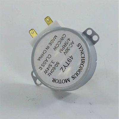 Microwave dish motor 30V 3,5/4W 4/5 rpm h14mm 2 pin