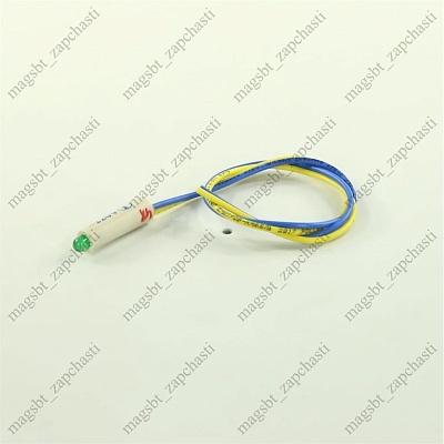 *Lamp indicator green 220 V with wires Indesit *Lamp indicator green 220 V with wires Indesit