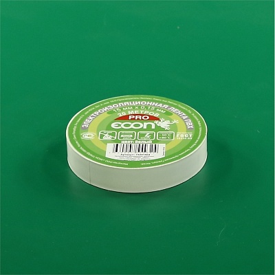 *Tape PVC insulating 15 mm x 20m white ECON *Tape PVC insulating 15 mm x 20m white ECON