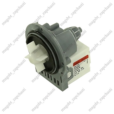 Washing machine pump 3 pins 30W clamps back aluminum with thermal protection