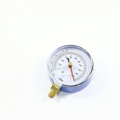 Мановакуумметр BC-VG Ø80мм 1/8" NPT, 0-1000 mBar, с клапаном