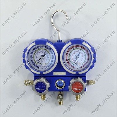 Manifold 2 valve R22/R134a/R404A/R407C VALUE VMG-2-R22-B-03 F