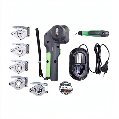 Вальцовка ST-E800A SUPER STAR 1/4"-3/4" аккумуляторная 5 головок, 11.1V, 2.2 Ah, пласт.кейс