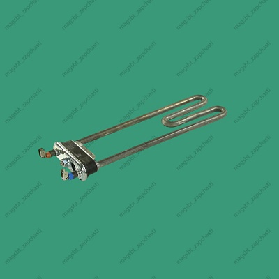 ТЭН стиральной машины 1850W прямой отверст ДРТ L240мм TW WHIRPOOL 481281729739
