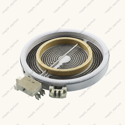 Конфорка стеклокерамической поверхности 1700/700W Ø180мм двухзонная EGO 10.58216.014 Конфорка стеклокерамической поверхности 1700/700W Ø180мм двухзонная EGO 10.58216.014