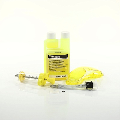 Detection leaks refrigerant set 250 ml yellow BRILLIANT R134a