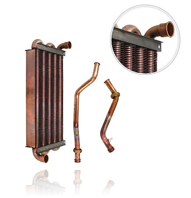 Теплообменник первичный Turbo MAX 28 кВт Vaillant для газового котла Теплообменник первичный Turbo MAX 28 кВт Vaillant для газового котла