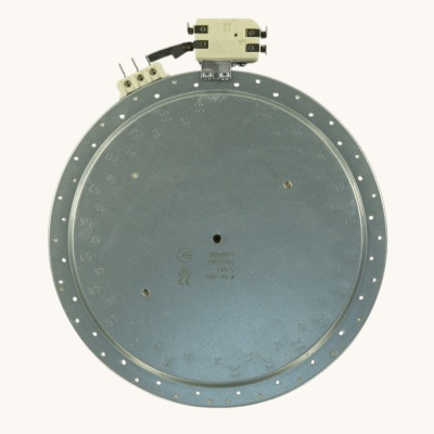 *Glass-ceramic surface burner 2100/700W Ш230mm two-zone WHIRLPOOL 481231018895 analog photo 2422483