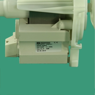 *Dishwasher circulation pump Indesit 4 latches 80 W 480140102395 (480131000166, 480140100848) Whirlpool photo 2498690