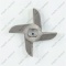 21003_2 Industrial meat grinder knife MIM-600 D93.5mm 16.3x20mm oval without flange photo 3 -