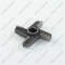 21002_2 Knife for industrial meat grinder MIM-300 D74mm 13.5x16.5mm oval hole photo 3 -