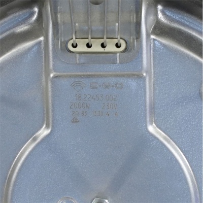 *Electric stove burner 2000 W Ø220 mm with rim EGO 12.22453.002 12.22453.199 18.22453.002 photo 2785099