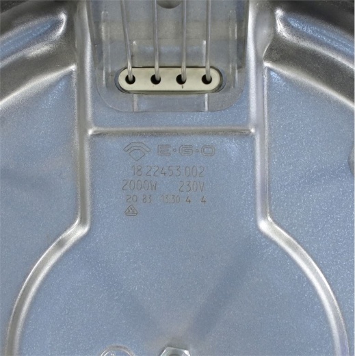 *Electric stove burner 2000 W Ø220 mm with rim EGO 12.22453.002 12.22453.199 18.22453.002 photo 3 - 