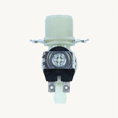 *Washing machine solenoid inlet valve 1 180° Ø12 mm terminals 220 V VS1002 photo 2447534