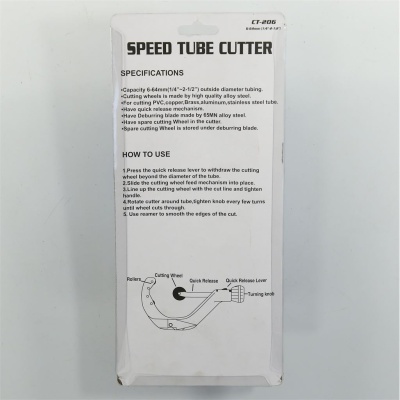 Труборез Ø3/8"-1 5/8" 9-41мм FC-206 photo 2406501 Труборез Ø3/8"-1 5/8" 9-41мм FC-206 photo 2406501