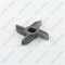21199_2 Meat grinder knife MIM-300 D75mm 16mm oval hole 2-sided photo 3 -