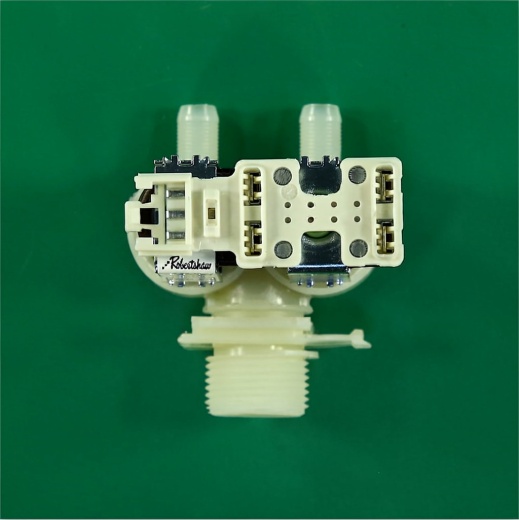 *Washing machine solenoid inlet valve 2 180° Ø10 mm chip plug right 220 V Robertshaw photo 4 - *Washing machine solenoid inlet valve 2 180° Ø10 mm chip plug right 220 V Robertshaw photo 4 -
