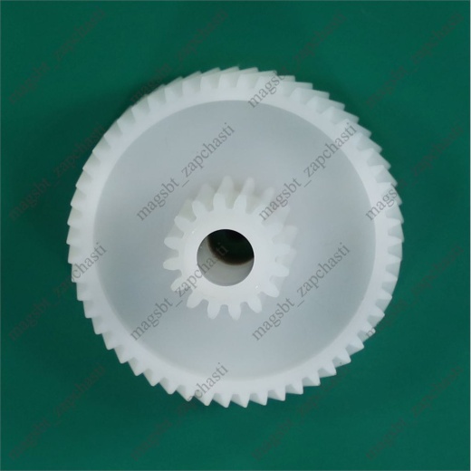 Meat grinder gear Ø47/18mm h35mm z54/16 braid/straight metal sleeve photo 2 - 