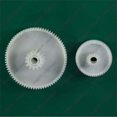 *Meat grinder gear ELENBERG D80/45 mm h37 mm z78/14 straight D24/18 mm h34 mm z54/16 helical/straight photo 2438342