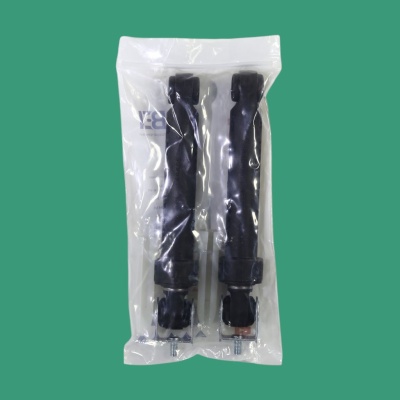 Shock absorber Ariston, Indesit 100H with mount. The bushing is plastic on one side, and fasteners for a nut on the other. Shock absorbers are designed to dampen vibrations of the tank during washing and especially during the spinning stage. Shock absor photo 2440236